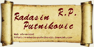 Radašin Putniković vizit kartica